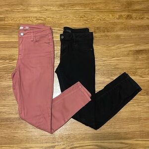 Old Navy Skinny Jeans (2 pair) Pink and Black